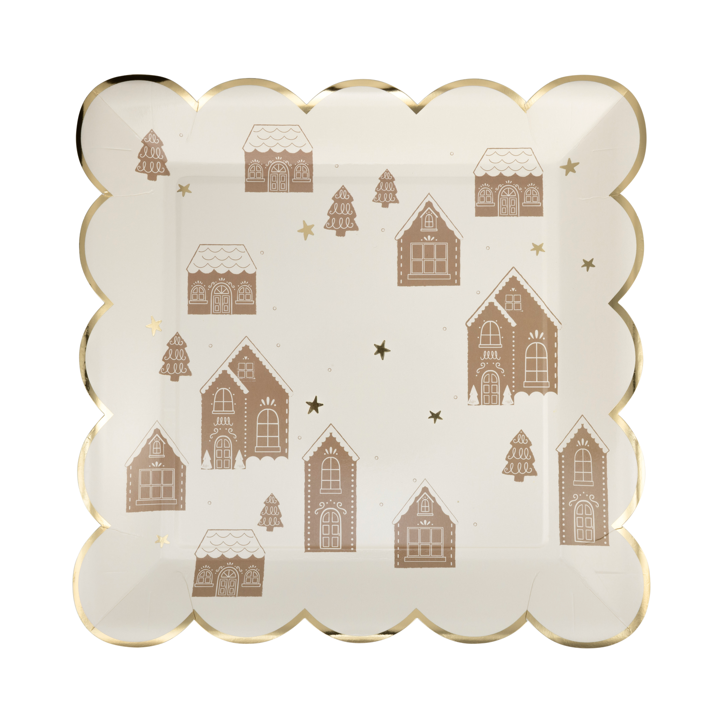 Gingerbread Scattered House 9" Plate