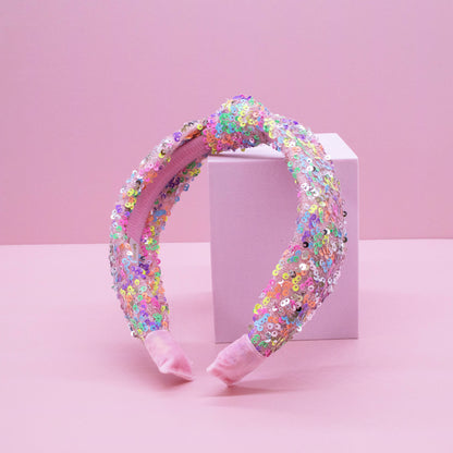 Sequin Confetti Kids Knot Headband