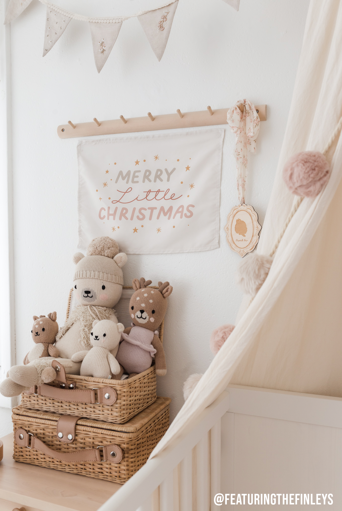 Merry Little Christmas Banner - Kids Christmas Decor