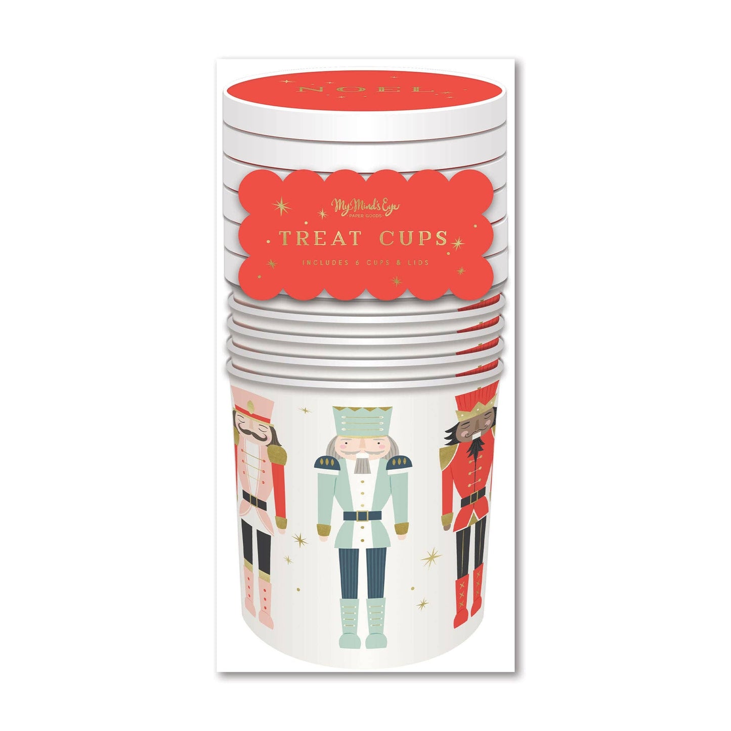 Nutcrackers Treat Cups w/ Lid