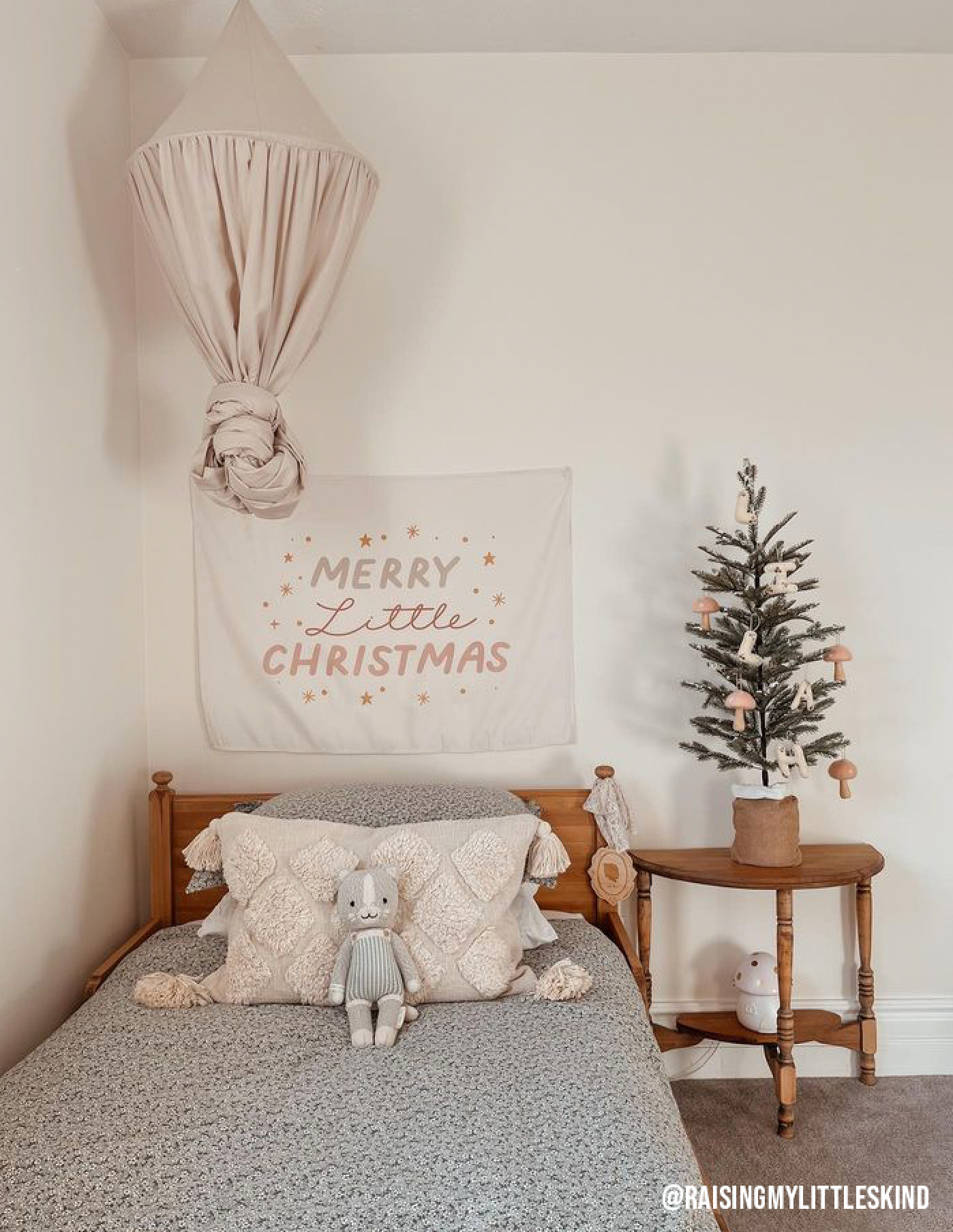 Merry Little Christmas Banner - Kids Christmas Decor