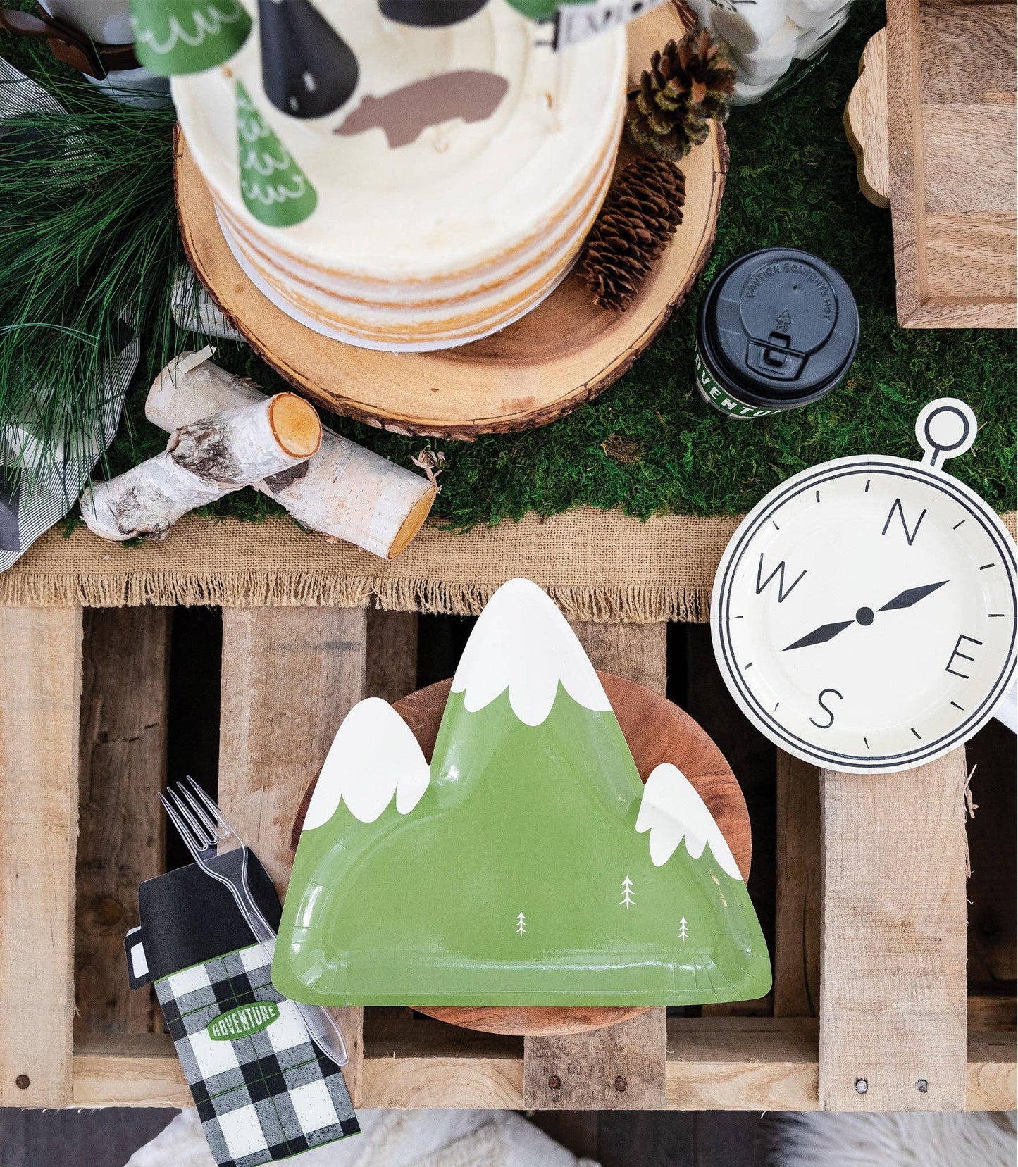 Adventure Mountain Shaped Plate