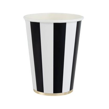 Black Stripe Cups