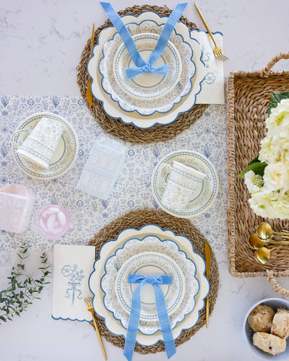 Pembroke Floral 7" Paper Dessert Plate