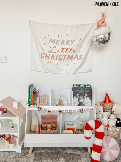 Merry Little Christmas Banner - Kids Christmas Decor