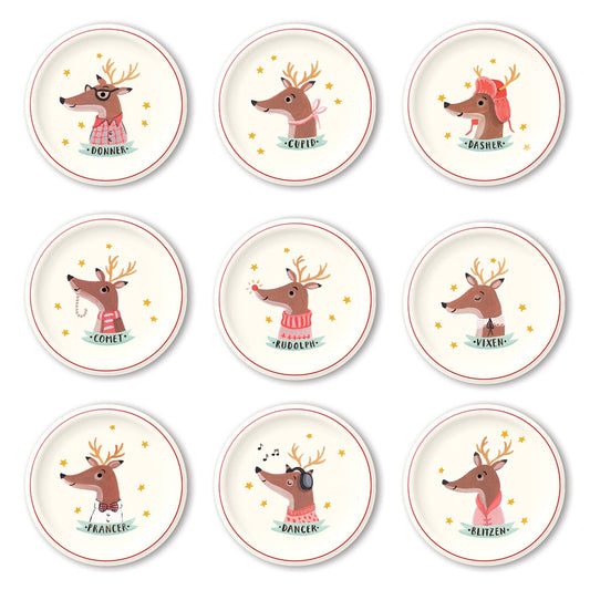 Dear Rodolph Reindeer Paper Plate Set