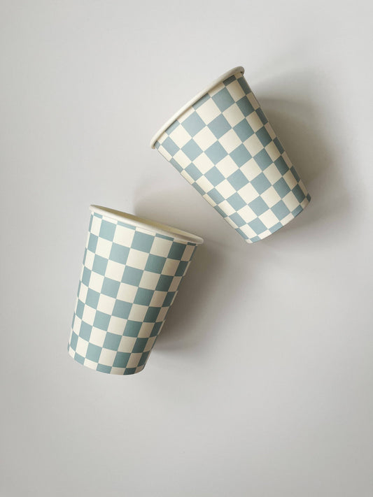 Check It! Dusty Blue Cups