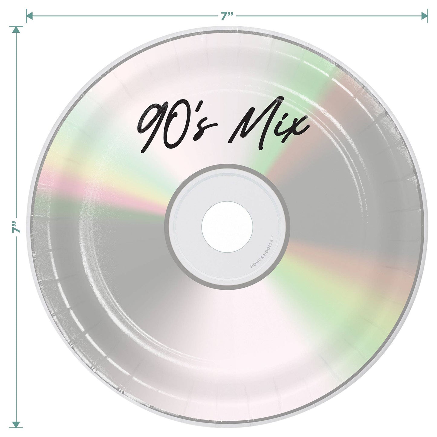 90's Mix CD Dessert Plates