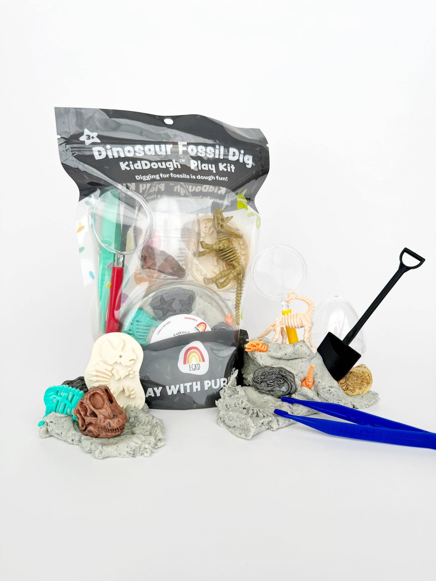 Dinosaur Fossil Dig KidDough Play Kit