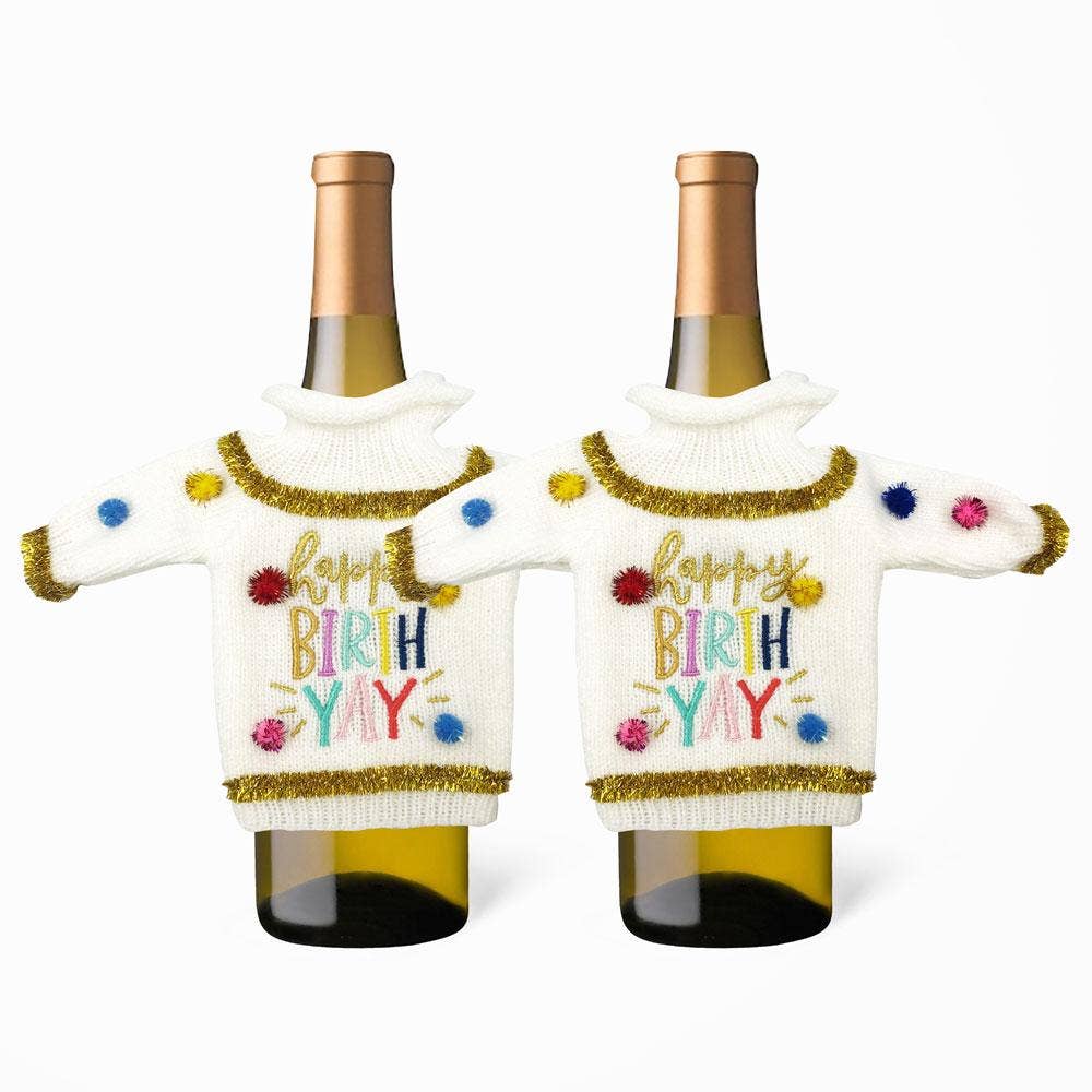 Happy BirthYay - Wine Bottle Sweater