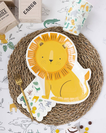 Safari Lion Shaped Plate