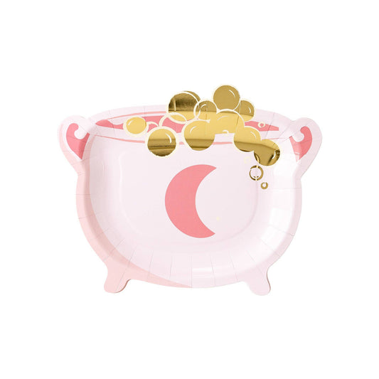 Pink Cauldron Shaped Plate