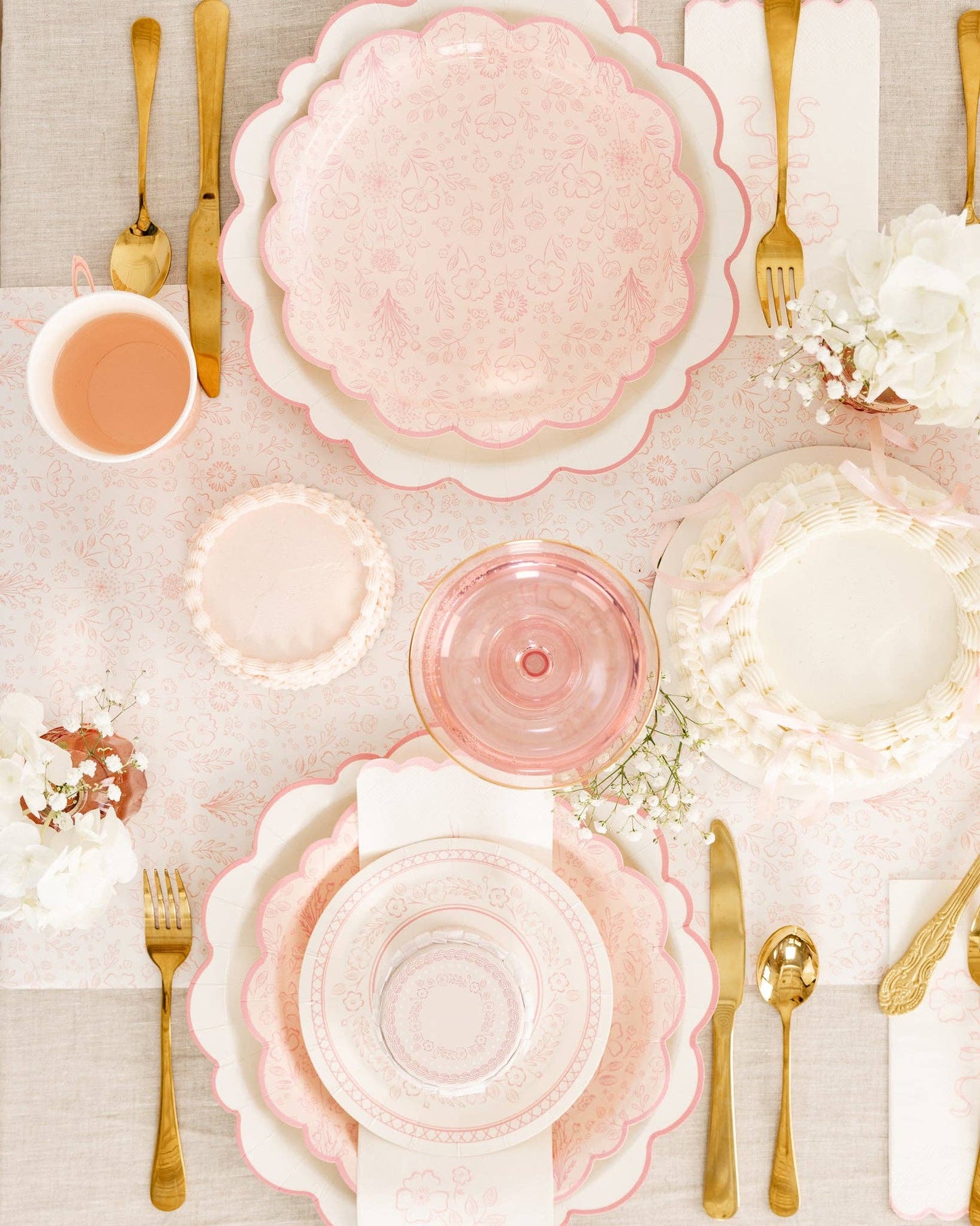 Pink Pembroke Table Runner