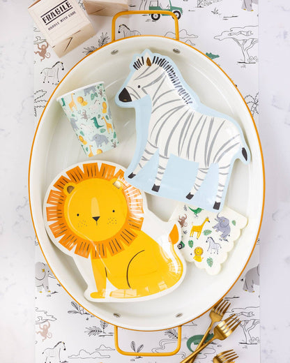 Safari Lion Shaped Plate