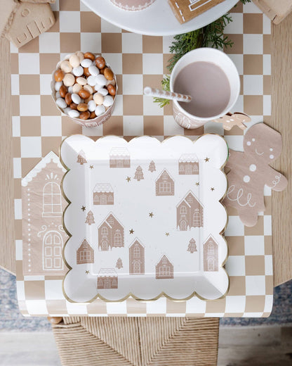 Gingerbread Tall House Dinner Napkin