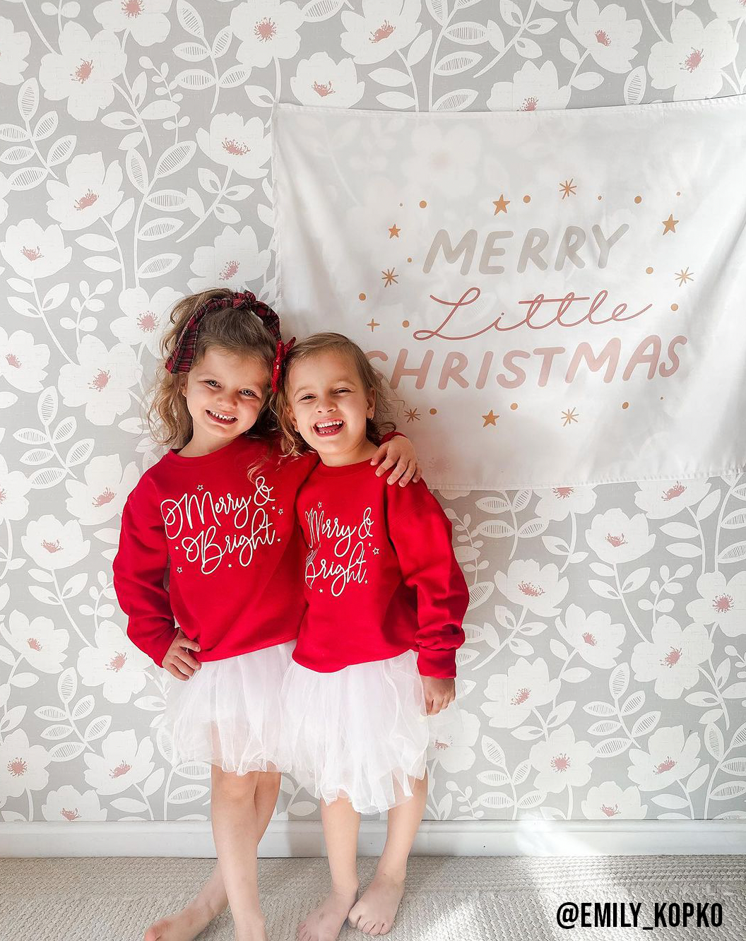 Merry Little Christmas Banner - Kids Christmas Decor