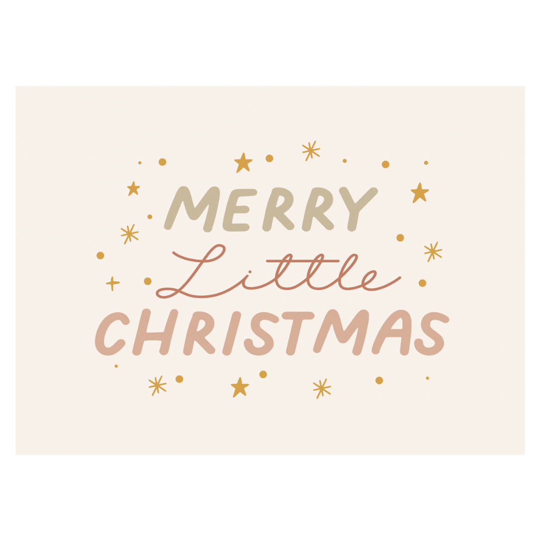 Merry Little Christmas Banner - Kids Christmas Decor