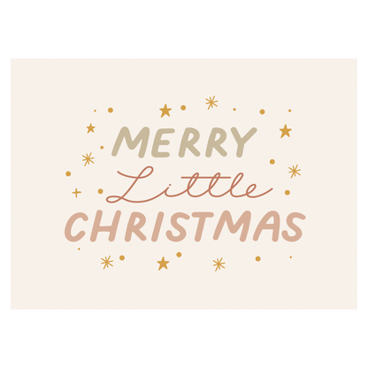 Merry Little Christmas Banner - Kids Christmas Decor