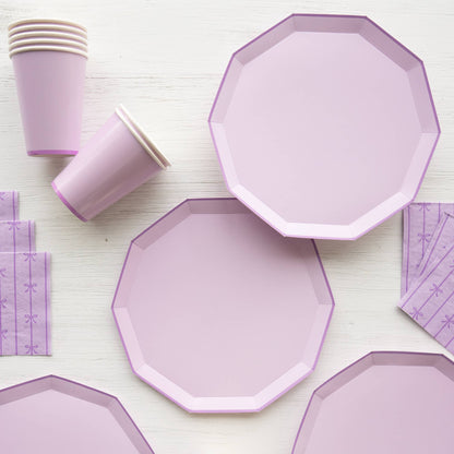 Lilac Dinner Paper Plates