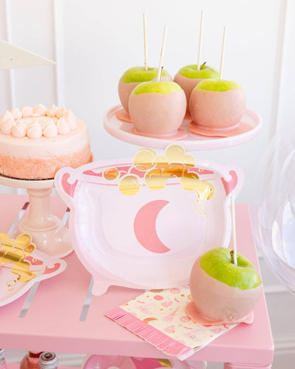 Pink Cauldron Shaped Plate