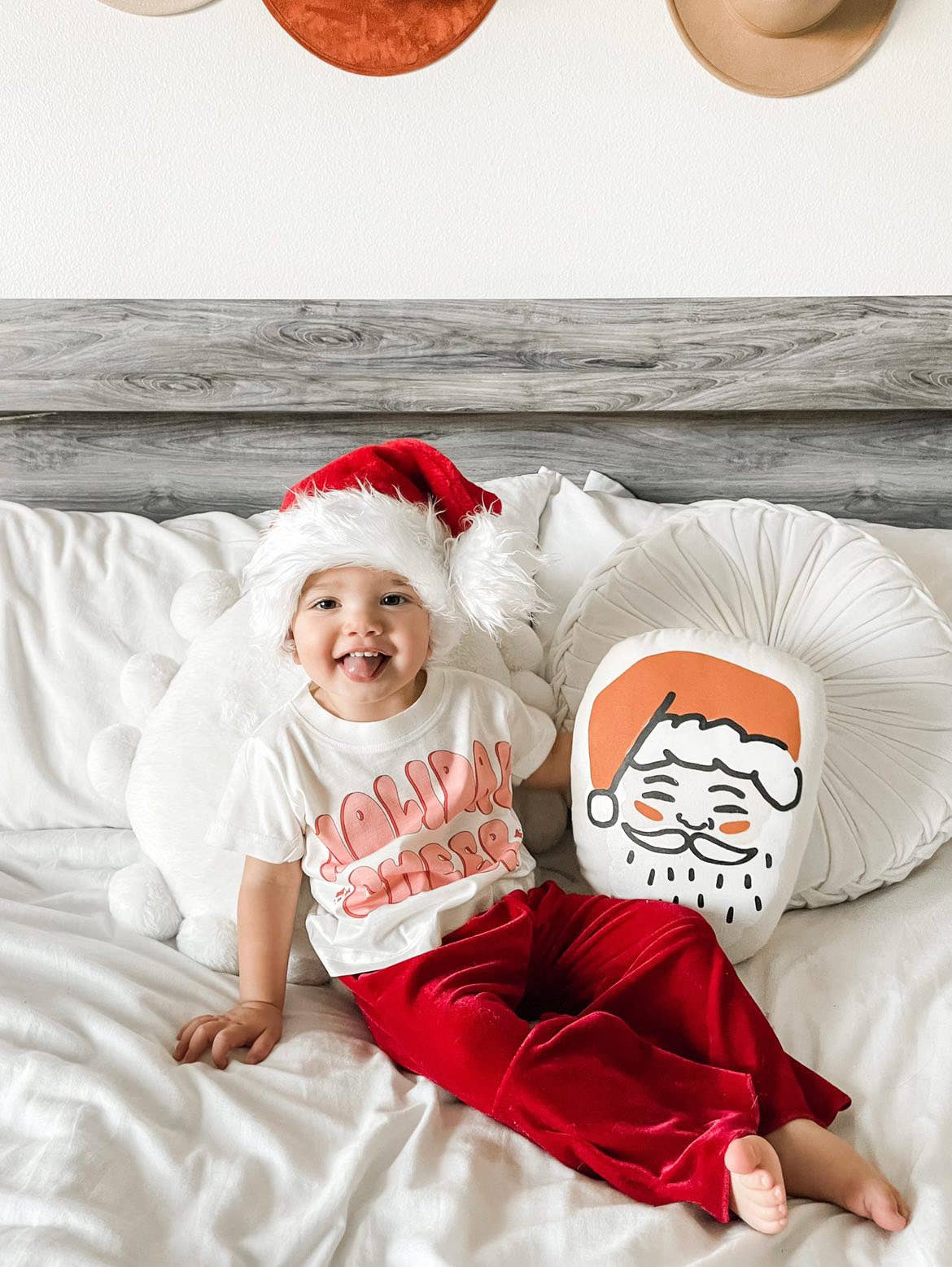 Santa face pillow