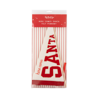 Santa Felt Pennant Flag