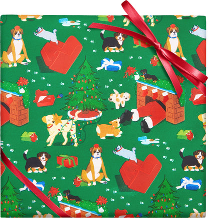 Howl-iday Havoc Christmas Stone Wrapping Paper