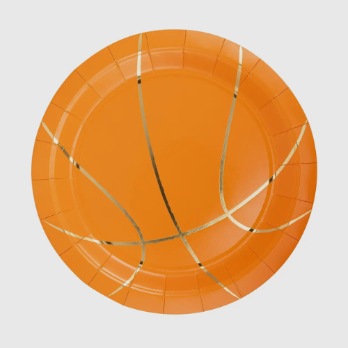 Basketball Paper Plate - 9"