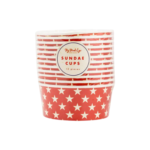 Hamptons Star Sundae Cups