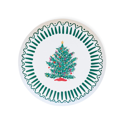 BONJOUR FÊTE X ONE & ONLY PAPER CHRISTMAS TREE SMALL PLATES