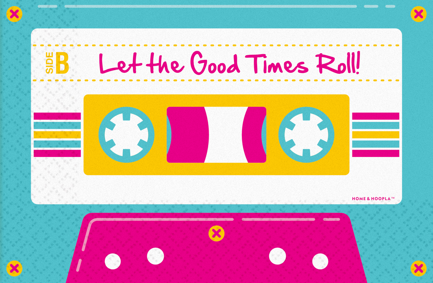 Retro Party Supplies - Cassette Tape Napkins For 70's, 80's,