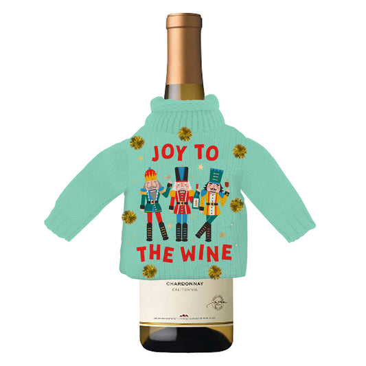 Joy To The Wine - Wine Bottle Sweater