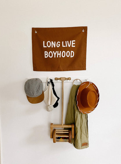 Long Live Boyhood Canvas Banner