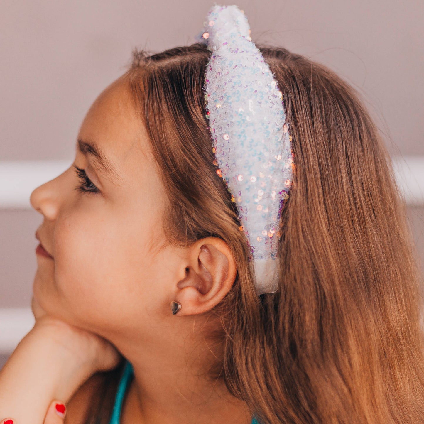 Sequin Confetti Kids Knot Headband