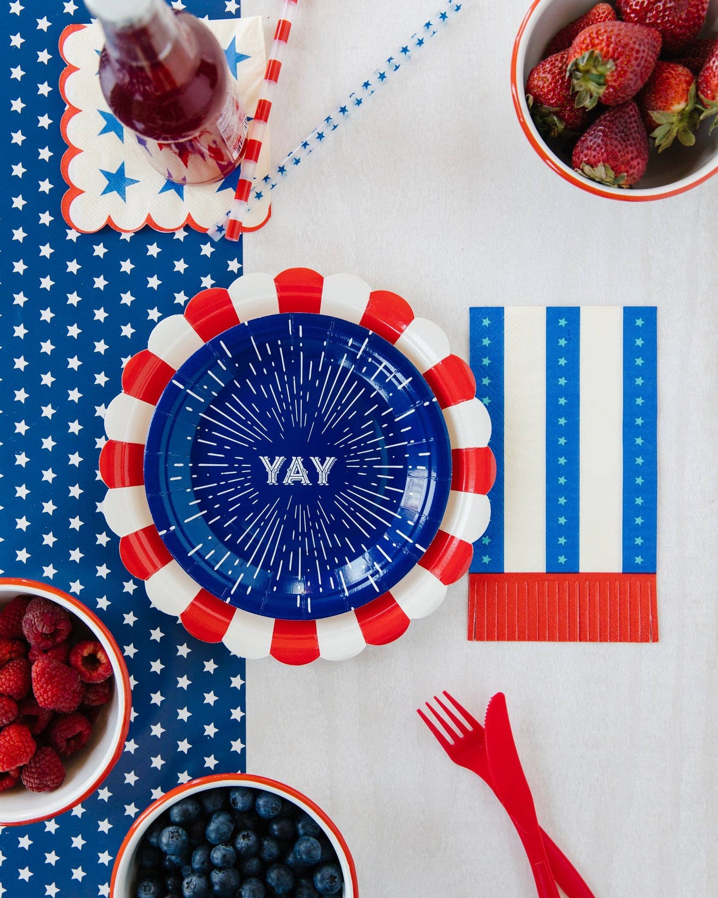 Carnival Stripe Plates