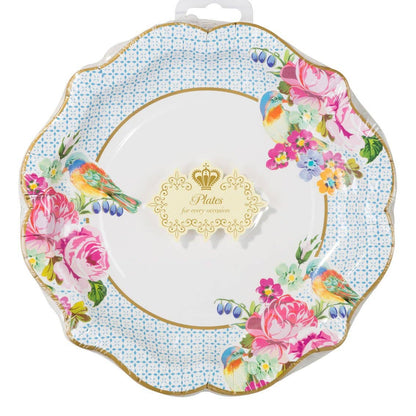 Pretty Tea Party Floral Plates