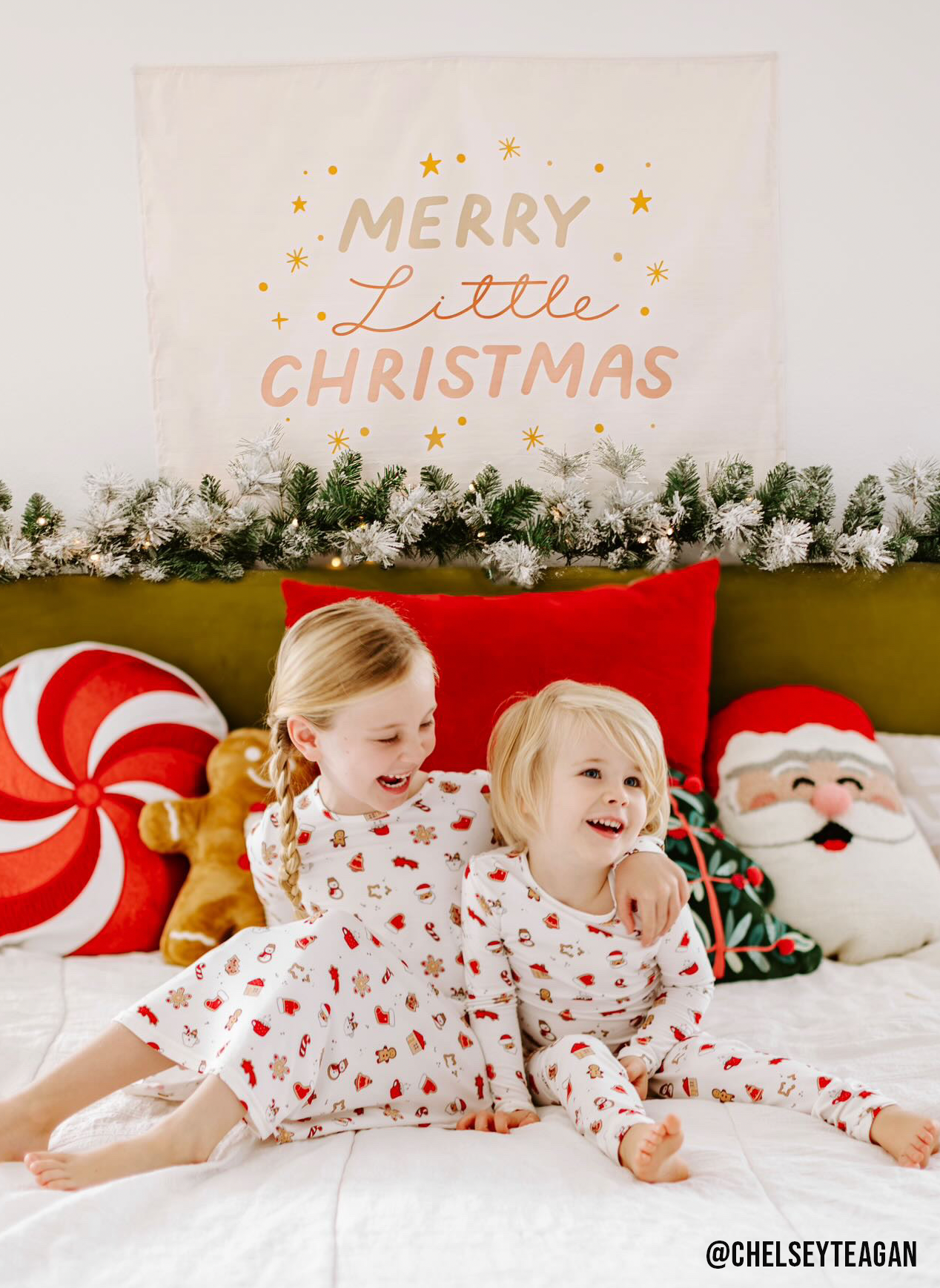 Merry Little Christmas Banner - Kids Christmas Decor