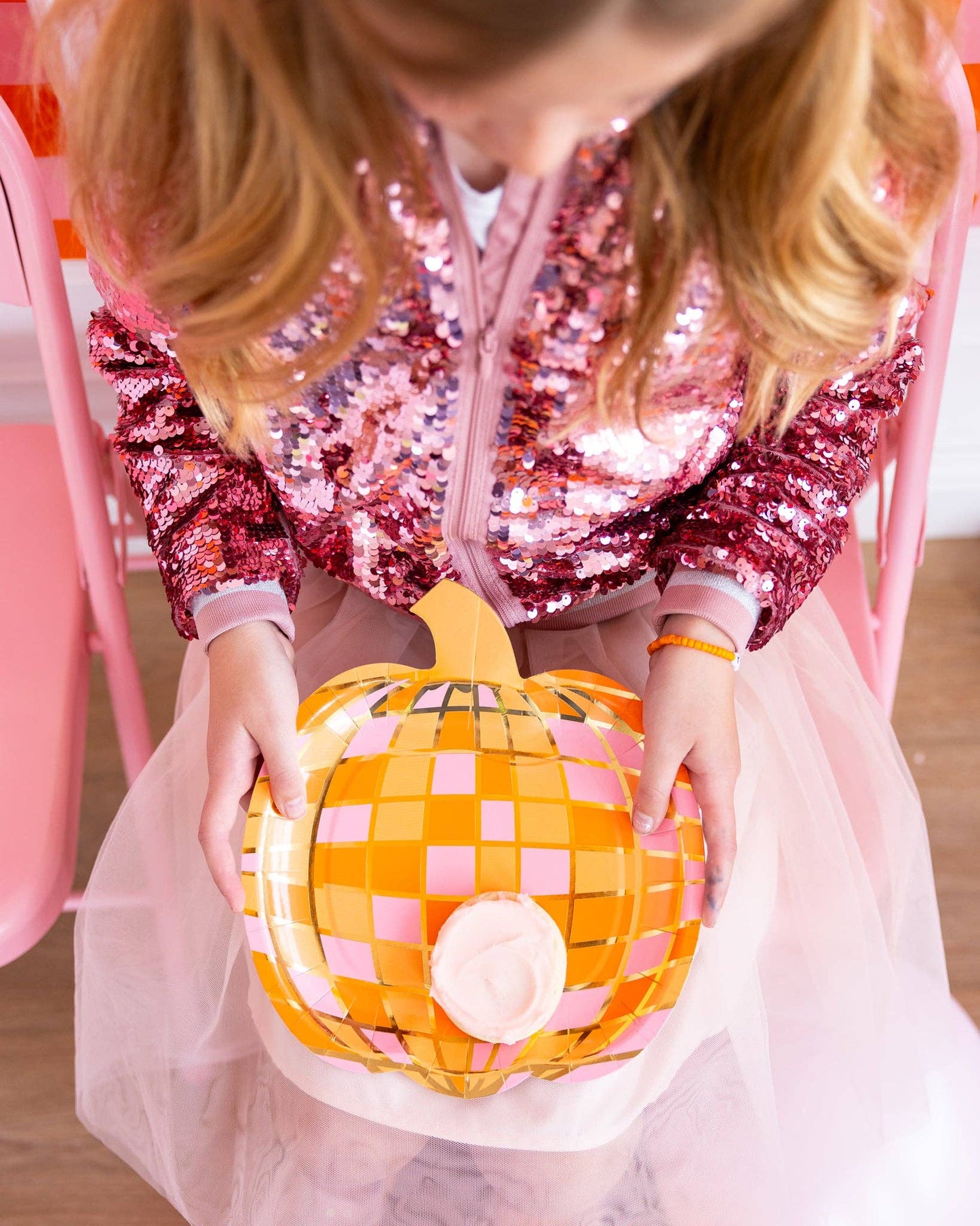 Spooky Era Disco Pumpkin Plate