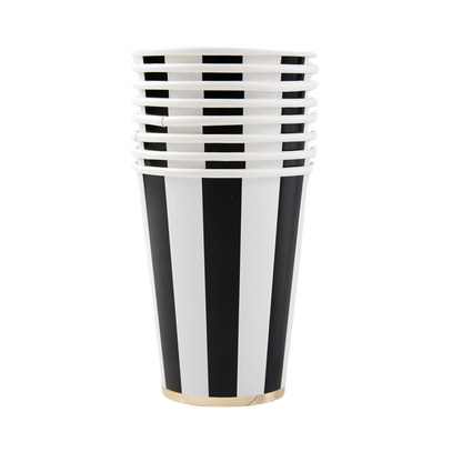 Black Stripe Cups