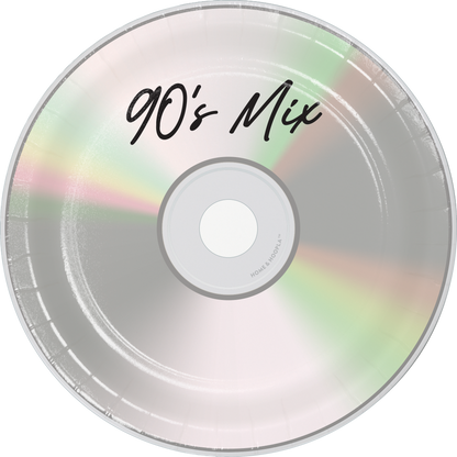 90's Mix CD Dessert Plates