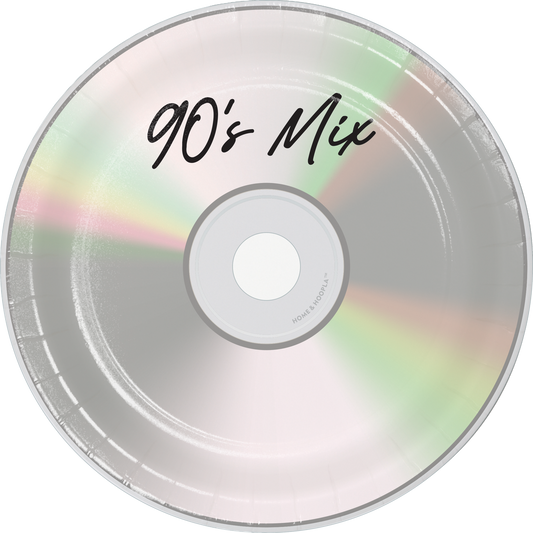 90's Mix CD Dessert Plates