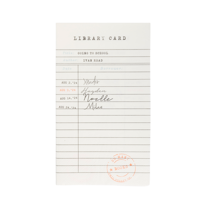 Library Card Napkin