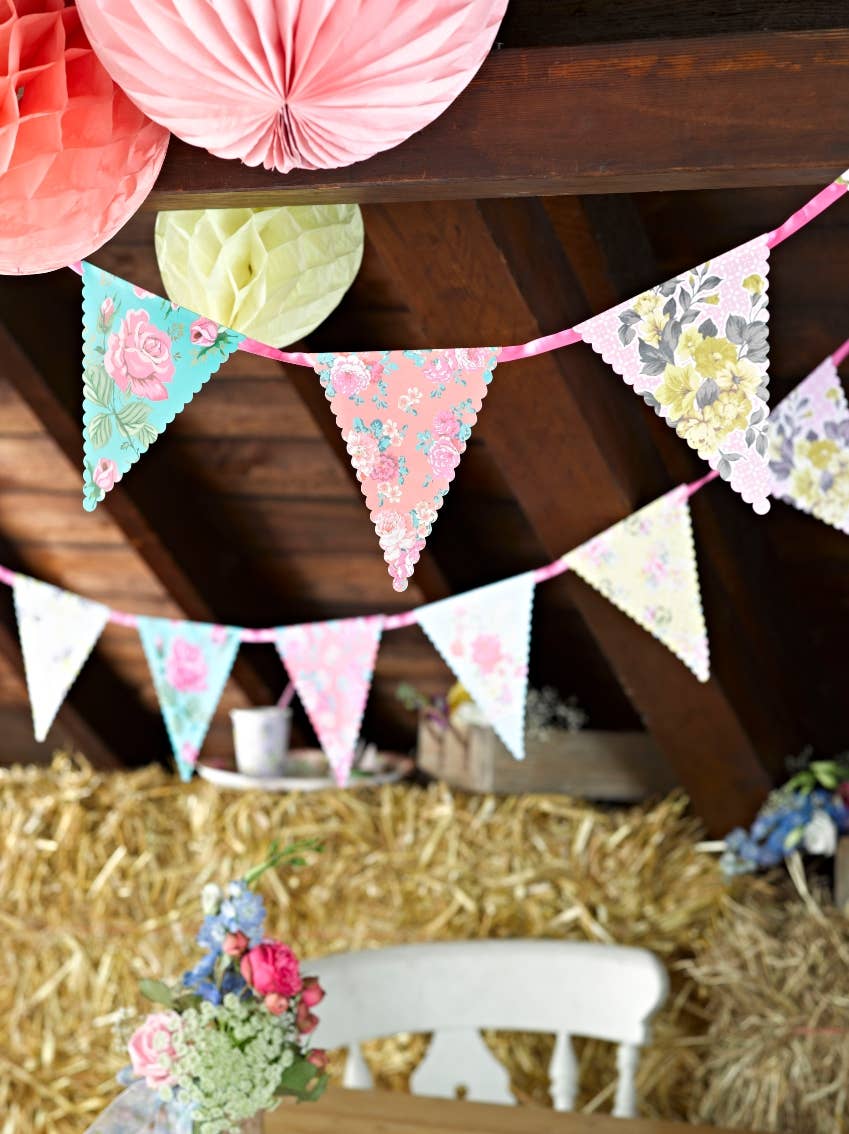 Tea Party Floral Vintage Bunting