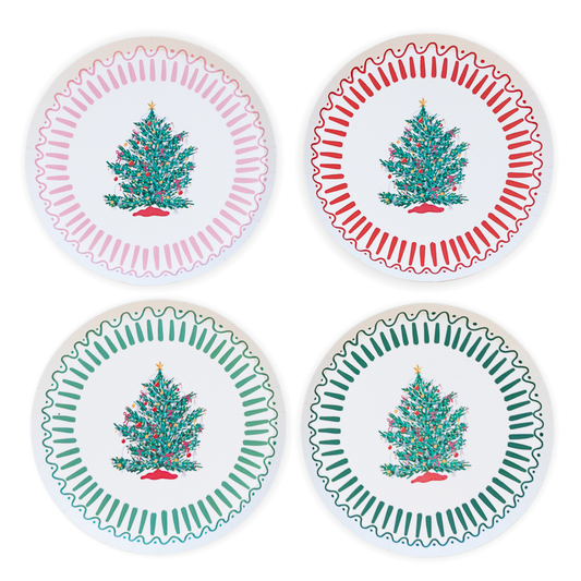 BONJOUR FÊTE X ONE & ONLY PAPER CHRISTMAS TREE SMALL PLATES