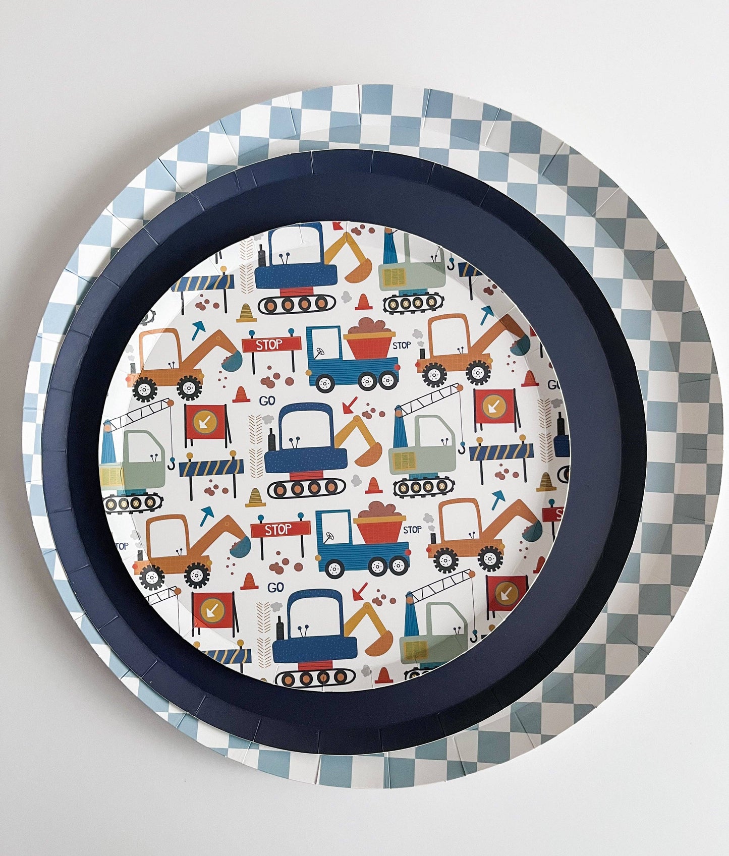 Check It! Dusty Blue Plates