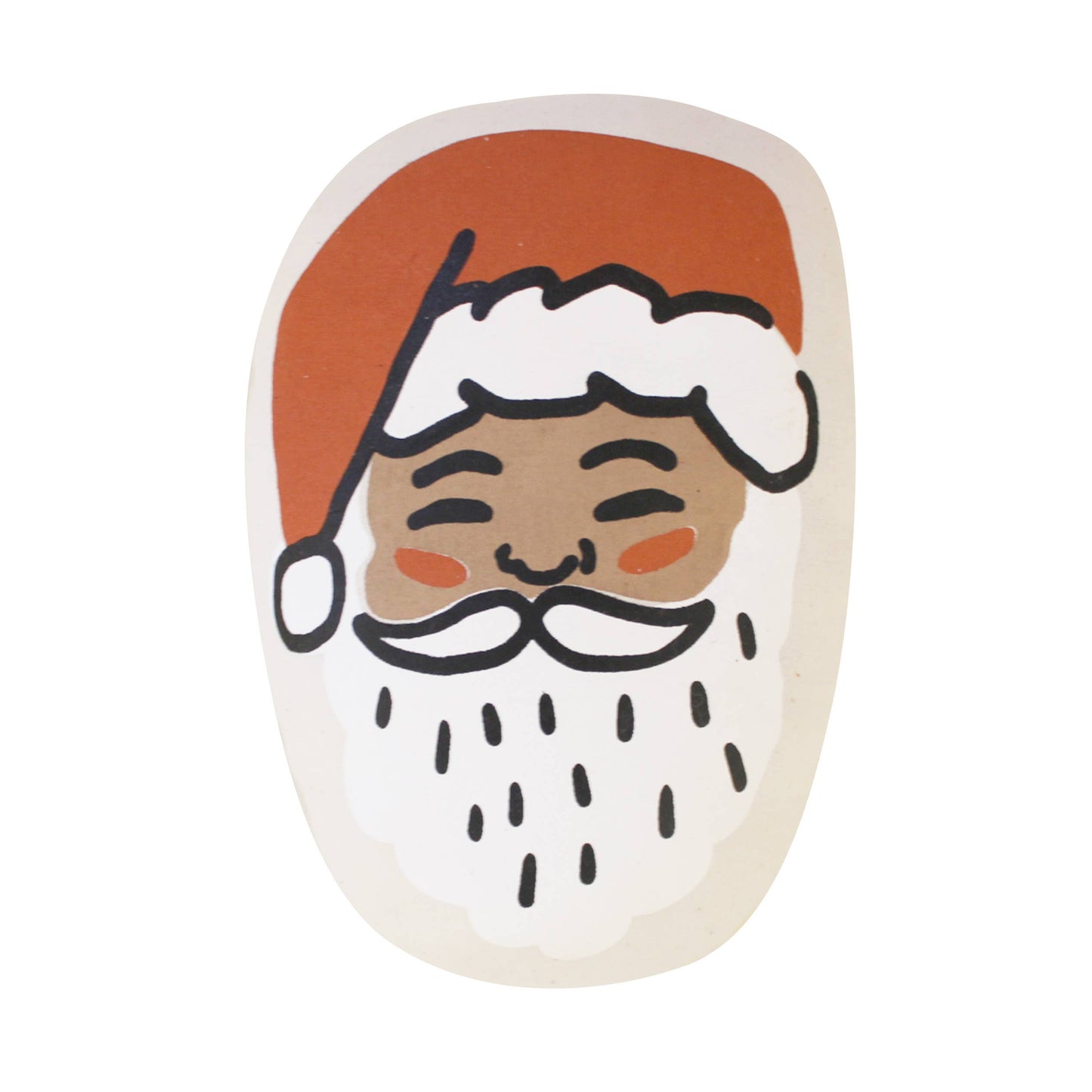 Santa face pillow