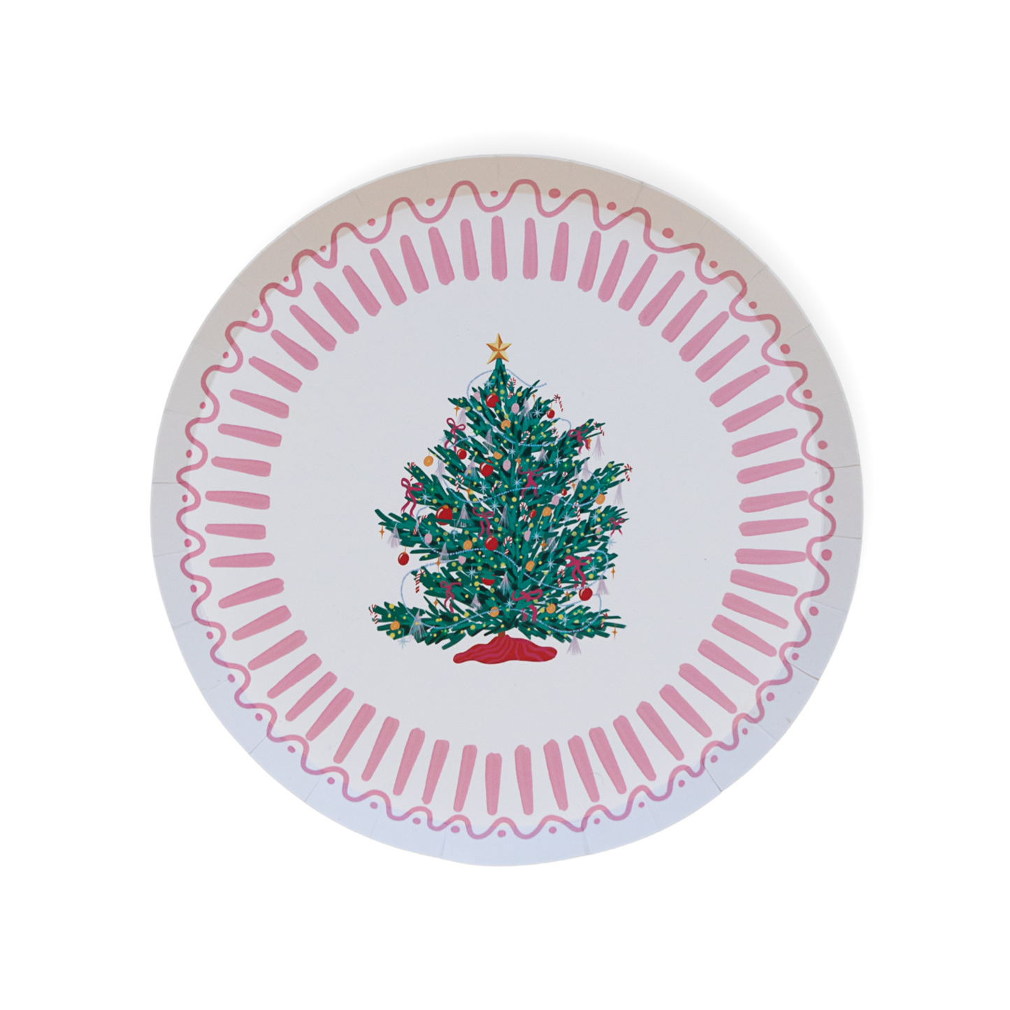 BONJOUR FÊTE X ONE & ONLY PAPER CHRISTMAS TREE SMALL PLATES