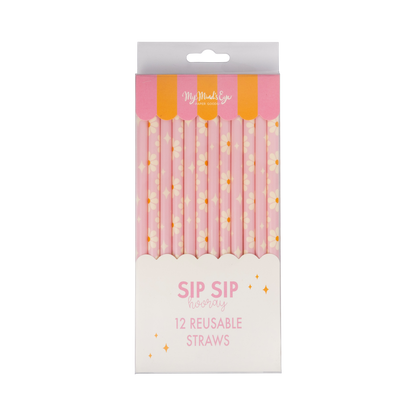 Disco Daisy Reusable Straws