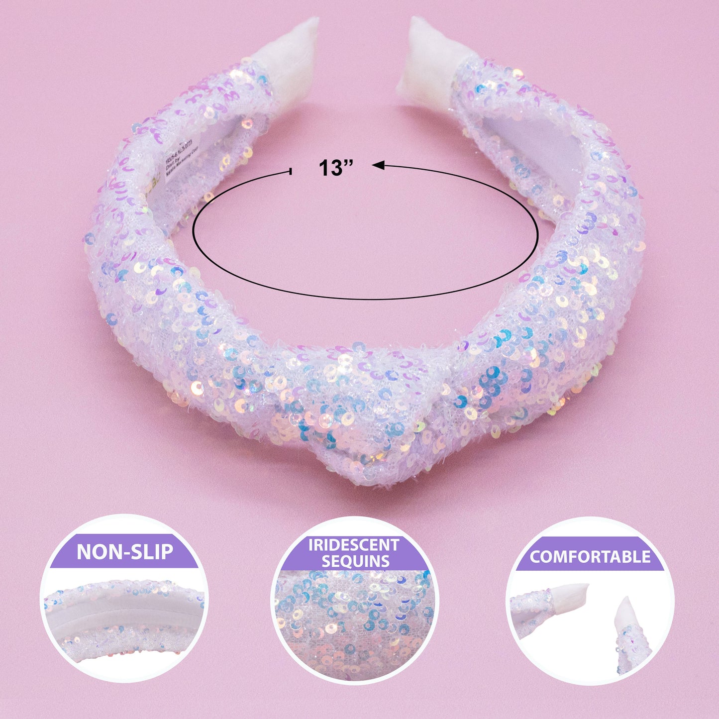 Sequin Confetti Kids Knot Headband