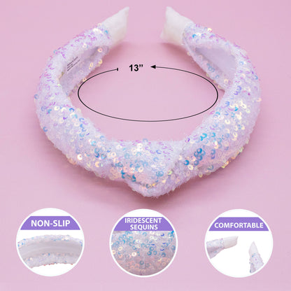 Sequin Confetti Kids Knot Headband